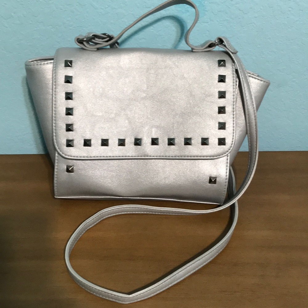 Silver studs crossbody bag